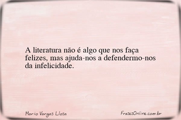 Frase de Mario Vargas Llosa