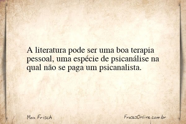 Frase de Max Frisch