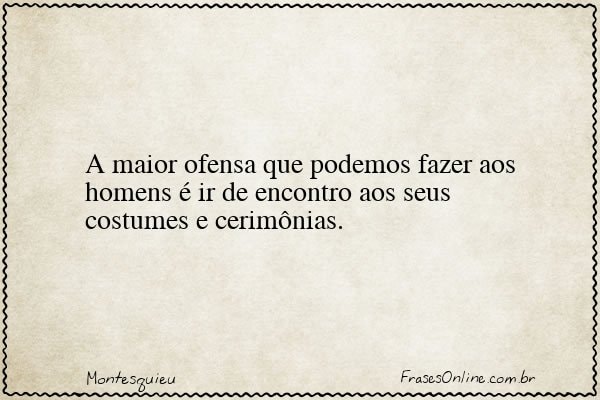 Frase de Montesquieu