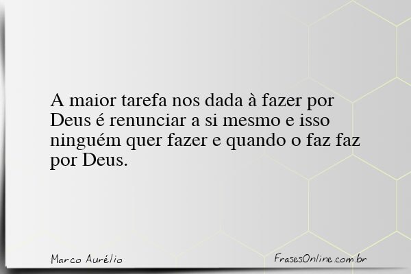 Frase de Marco Aurélio