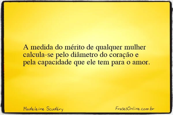 Frase de Madeleine Scudéry