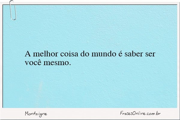 Frase de Montaigne