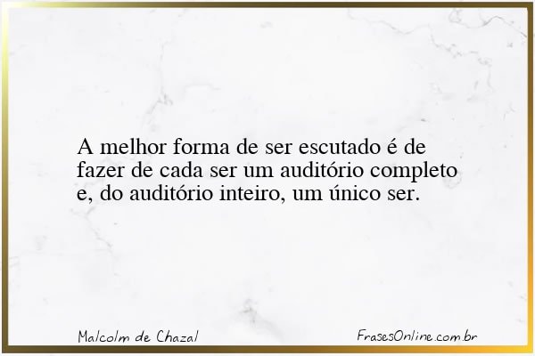 Frase de Malcolm de Chazal