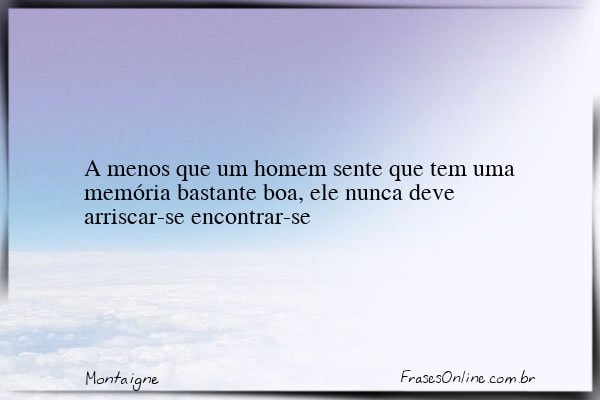 Frase de Montaigne
