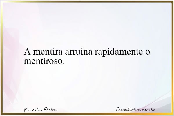 Frase de Marcilio Ficino