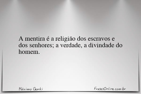Frase de Máximo Gorki