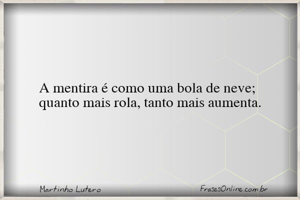 Frase de Martinho Lutero