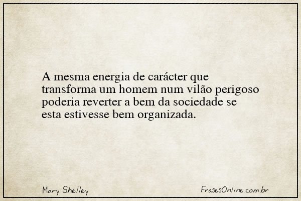 Frase de Mary Shelley