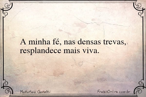 Frase de Mahatma Gandhi