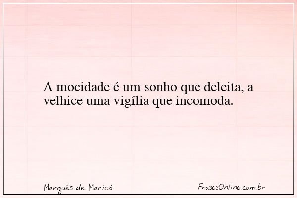 Frase de Marquês de Maricá