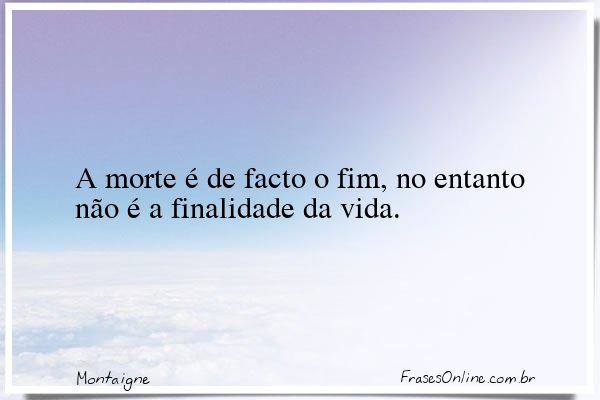 Frase de Montaigne