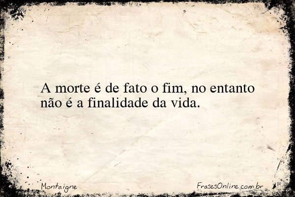 Frase de Montaigne