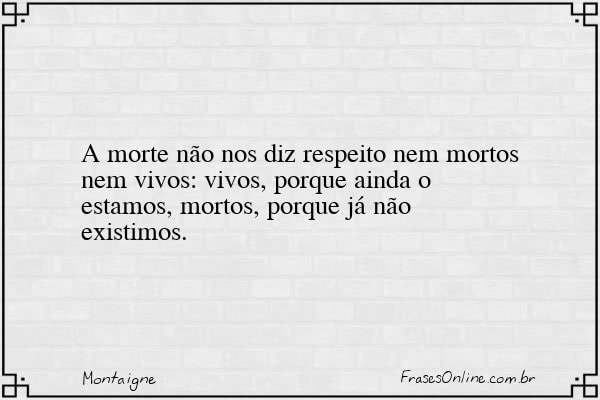 Frase de Montaigne