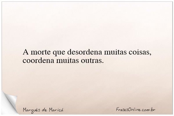 Frase de Marquês de Maricá