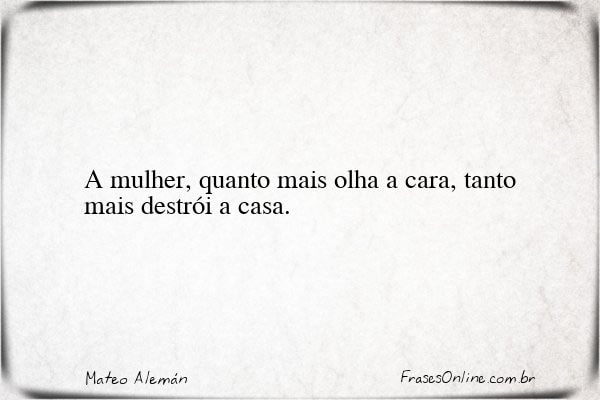 Frase de Mateo Alemán