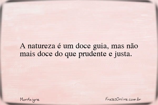 Frase de Montaigne