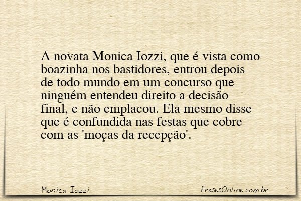 Frase de Monica Iozzi