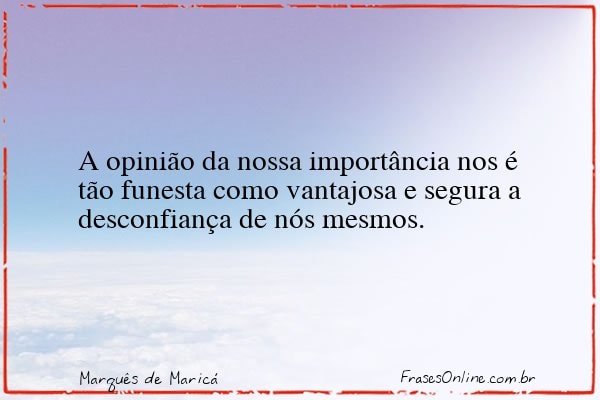 Frase de Marquês de Maricá