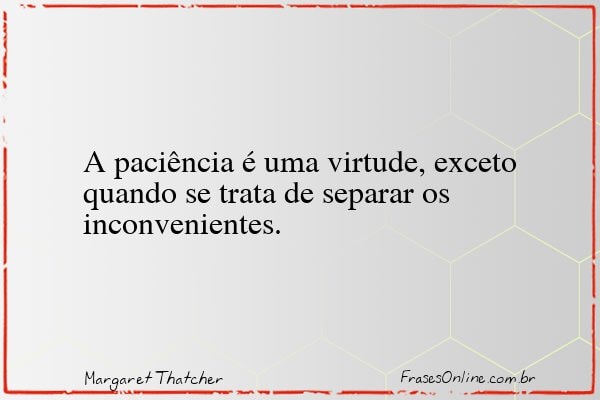 Frase de Margaret Thatcher