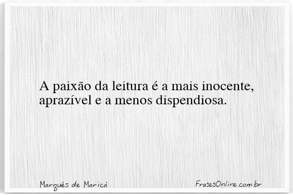 Frase de Marquês de Maricá