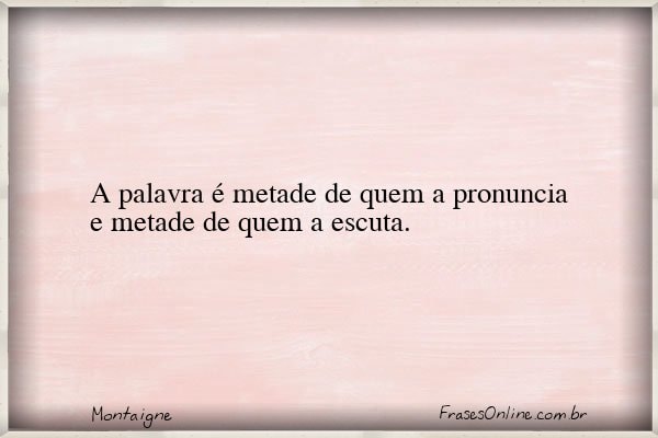 Frase de Montaigne