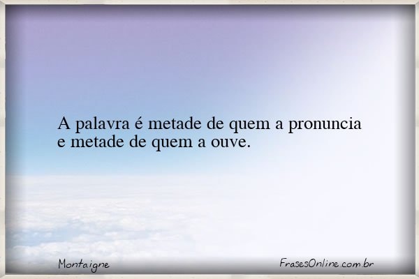 Frase de Montaigne