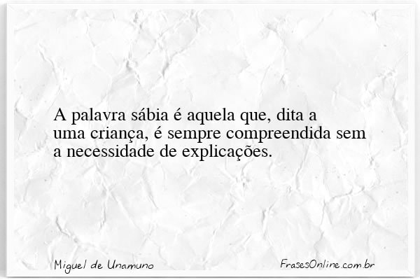 Frase de Miguel de Unamuno