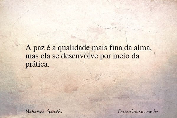 Frase de Mahatma Gandhi