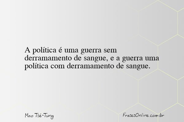 Frase de Mao Tsé-Tung