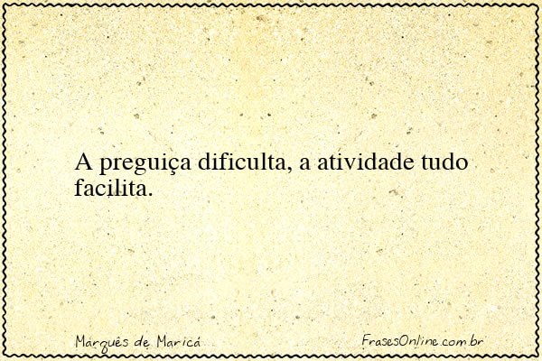 Frase de Marquês de Maricá