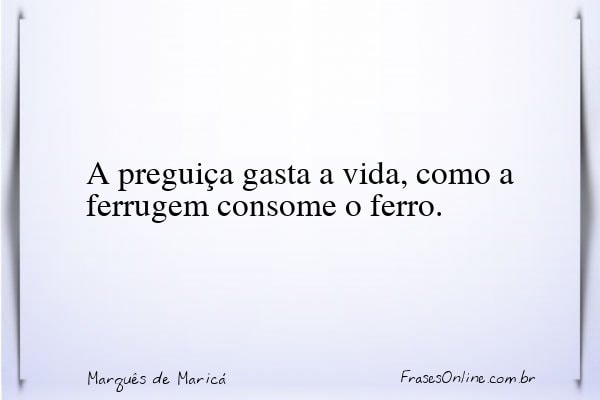 Frase de Marquês de Maricá