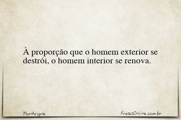 Frase de Montaigne