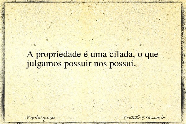 Frase de Montesquieu