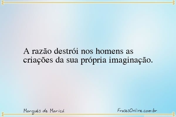 Frase de Marquês de Maricá