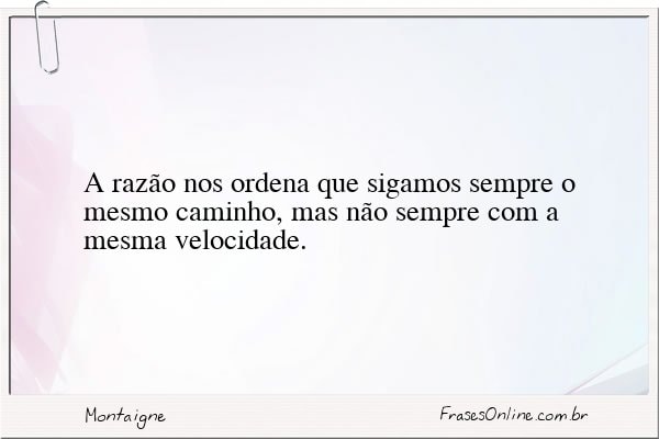 Frase de Montaigne