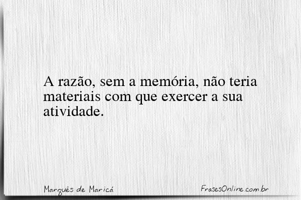 Frase de Marquês de Maricá