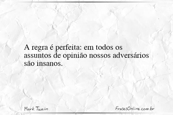 Frase de Mark Twain