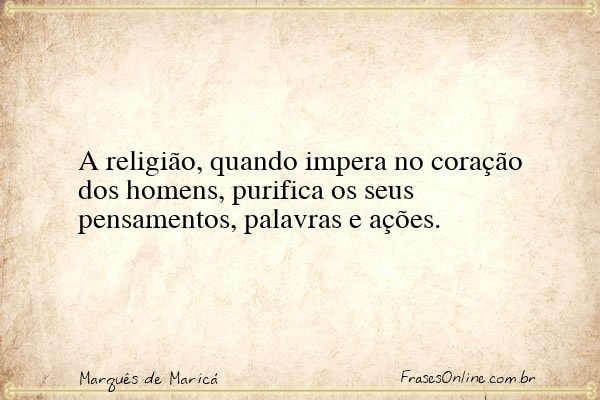 Frase de Marquês de Maricá