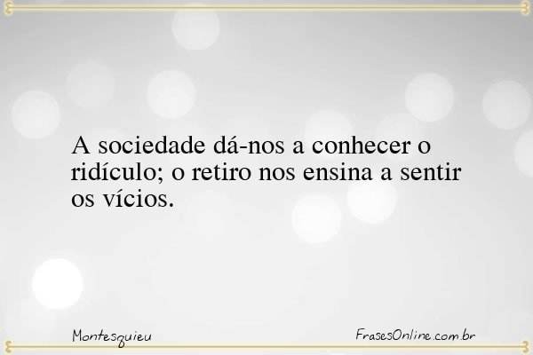 Frase de Montesquieu