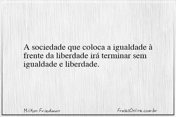 Frase de Milton Friedman