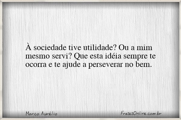 Frase de Marco Aurélio
