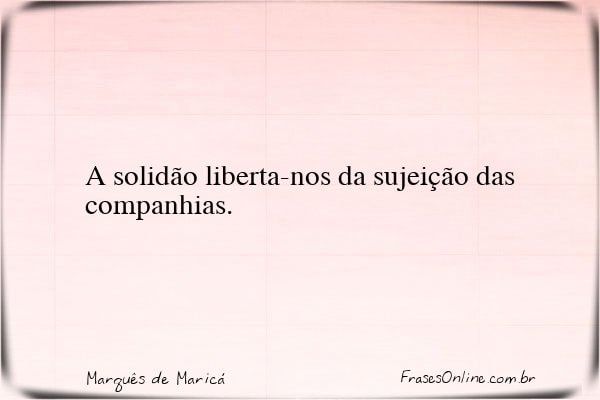 Frase de Marquês de Maricá