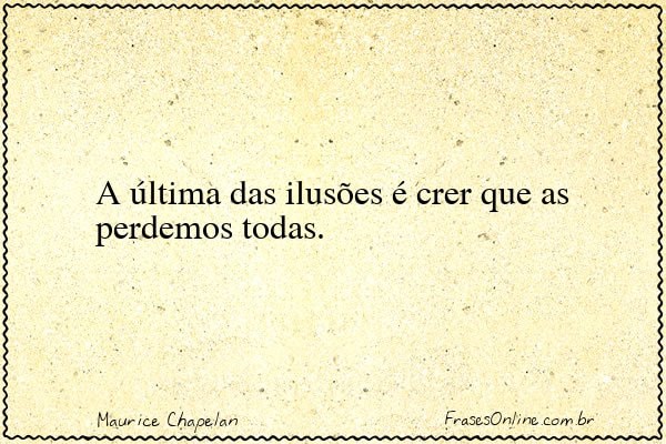 Frase de Maurice Chapelan