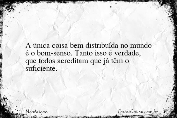 Frase de Montaigne