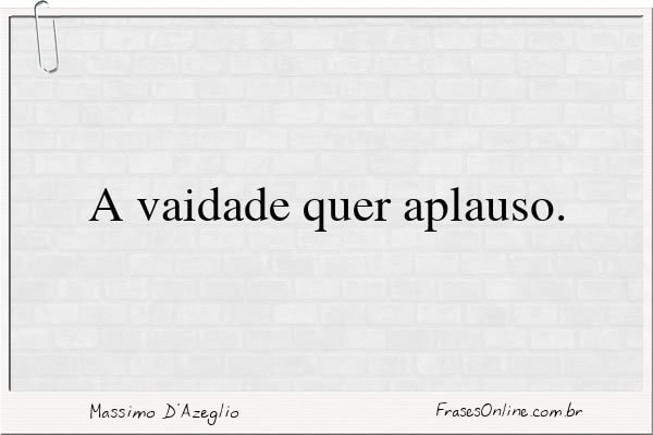 Frase de Massimo D'Azeglio