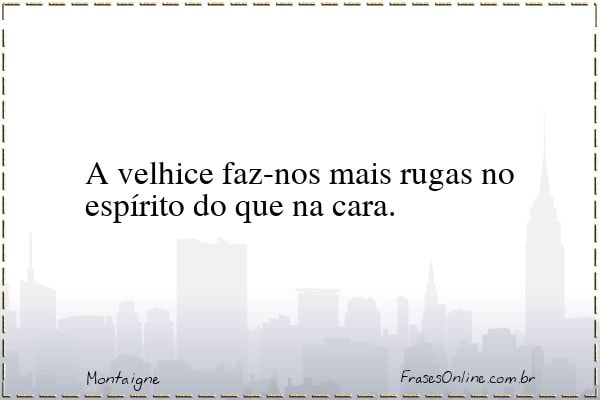 Frase de Montaigne