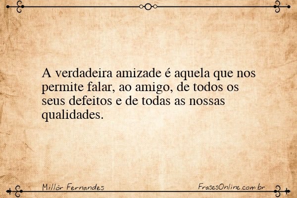 Frase de Millôr Fernandes