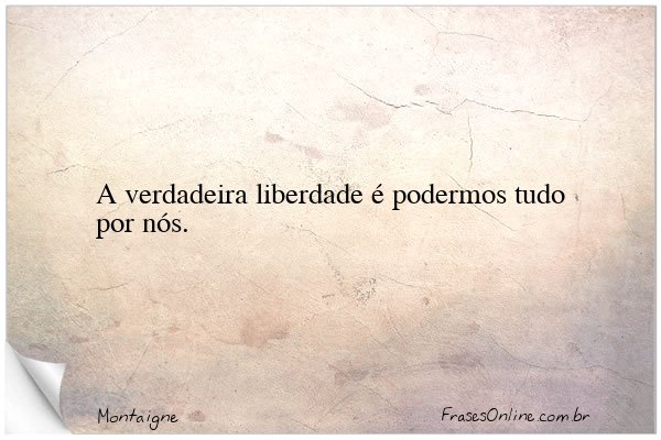 Frase de Montaigne