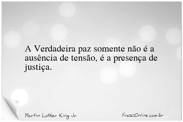 Frase de Martin Luther King Jr.