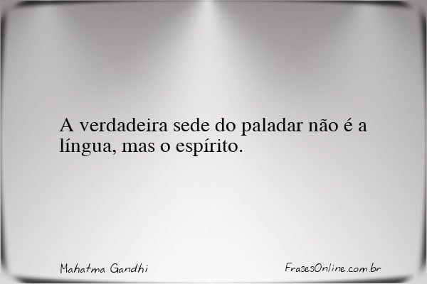 Frase de Mahatma Gandhi